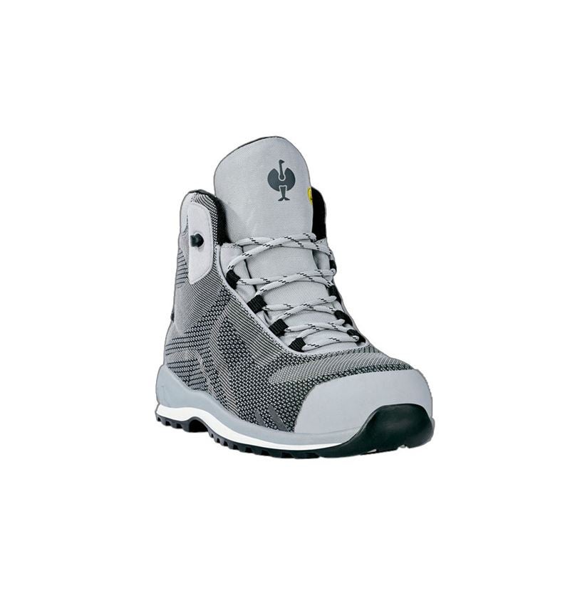 Safety Trainers: e.s. S3 Safety boots Zardik mid + white/platinum 2