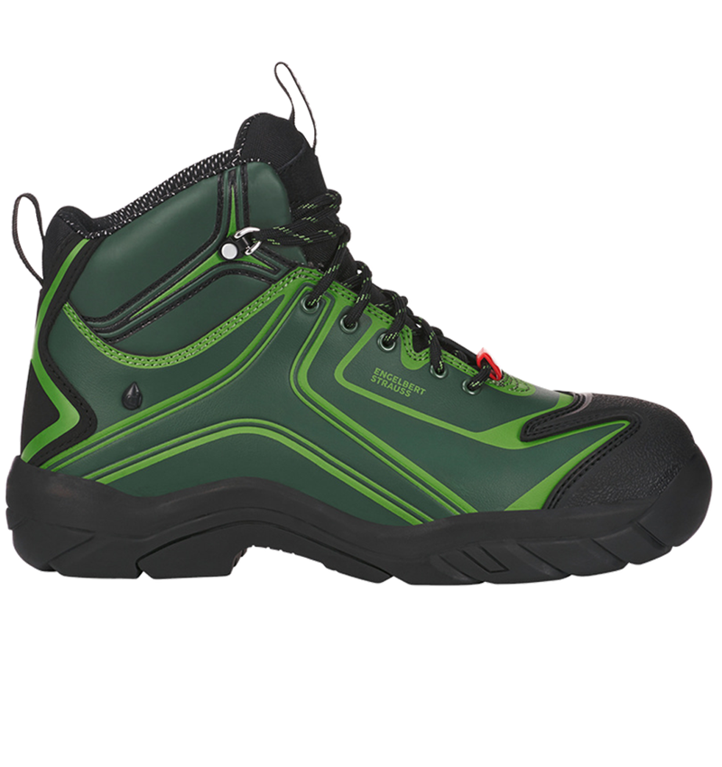 Safety Trainers: e.s. S3 Safety shoes Kajam + green/seagreen 1