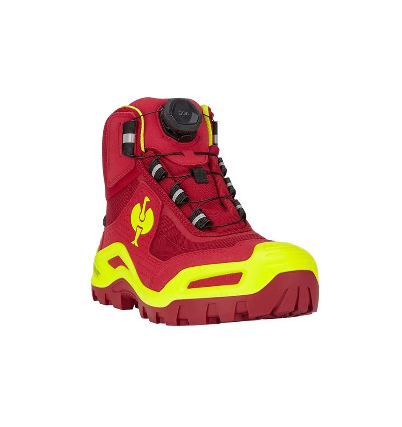 S3: S3 Safety boots e.s. Kastra II mid + red/high-vis yellow 3