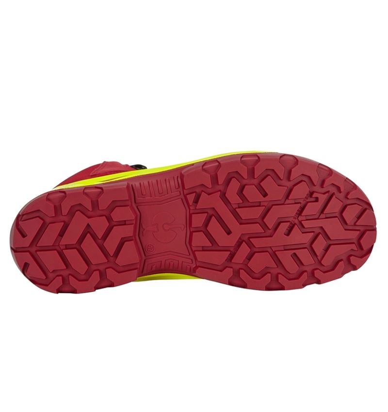 Footwear: S3 Safety boots e.s. Kastra II mid + red/high-vis yellow 4