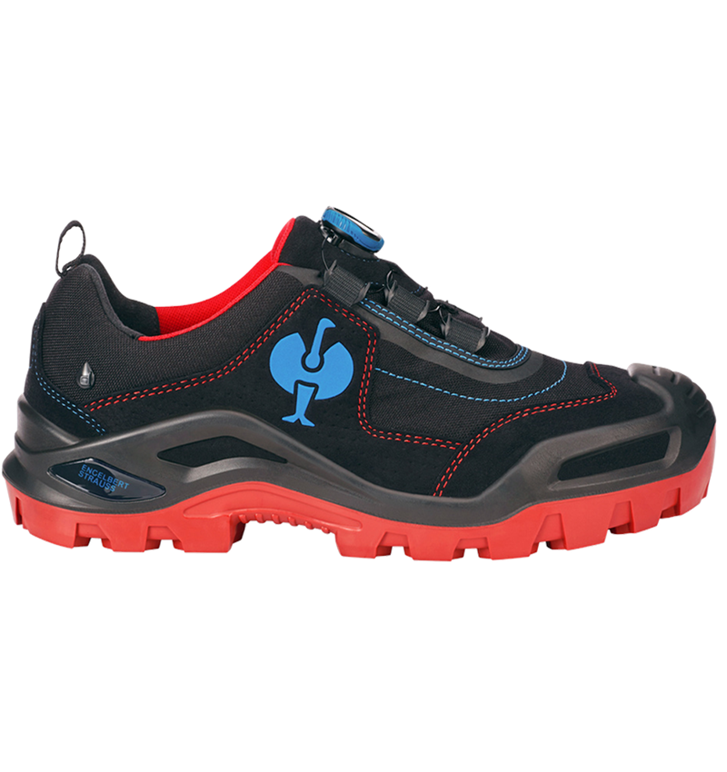 S3: S3 Safety shoes e.s. Kastra II low + black/fiery red/gentianblue 1