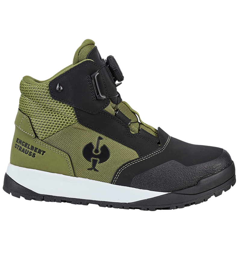 Safety Trainers: S7 Safety boots e.s. Murcia mid + black/mountaingreen 2