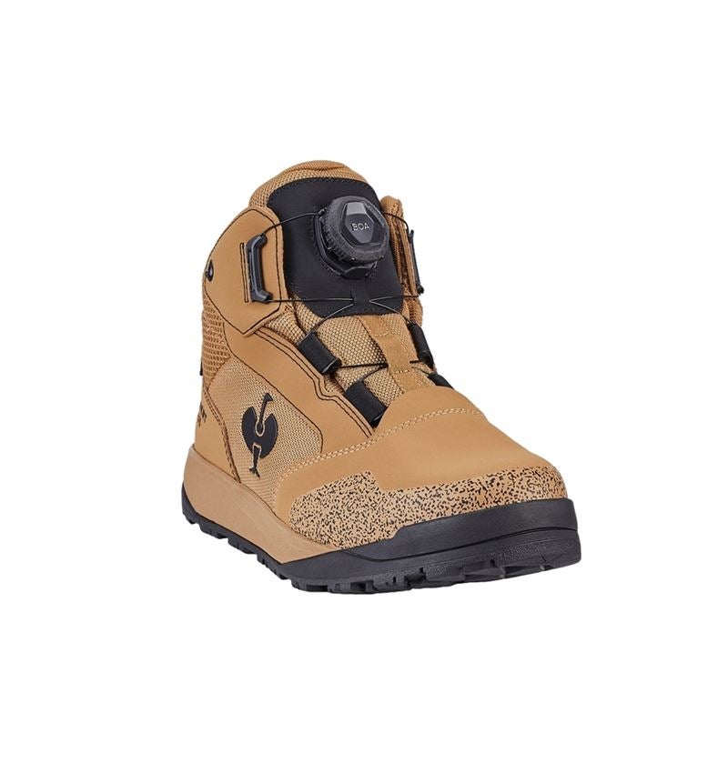 Safety Trainers: S7 Safety boots e.s. Murcia mid + almondbrown/black 4