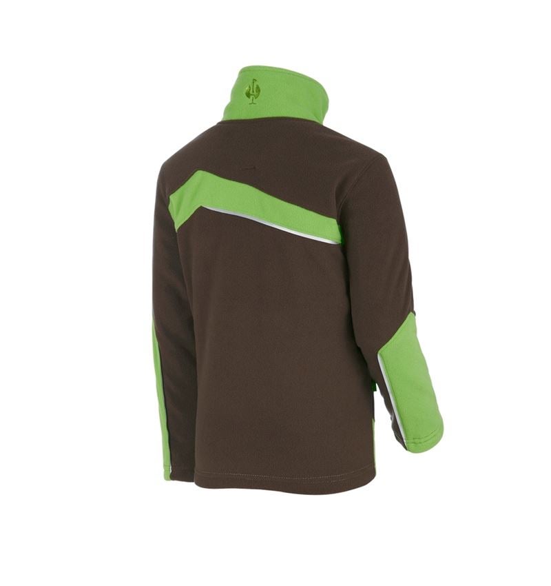 Jackets: Fleece jacket e.s.motion 2020, children's + chestnut/seagreen 1