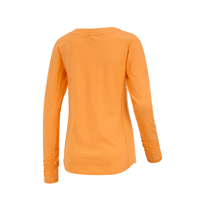 Shirts, Pullover & more: e.s. Long sleeve cotton slub, ladies' + lightorange 1