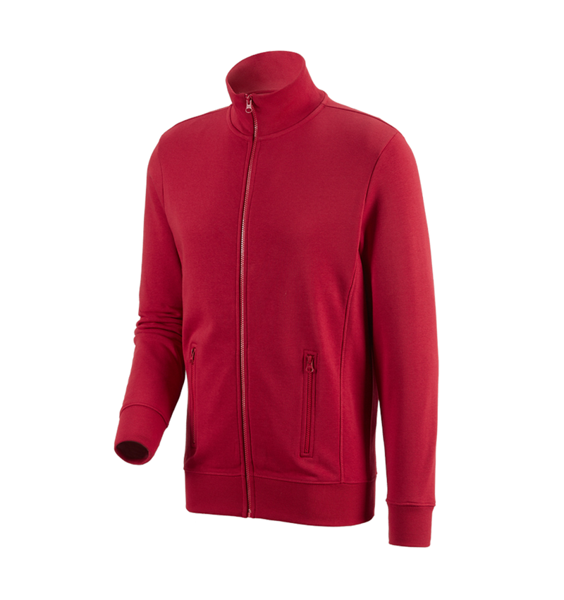 Topics: e.s. Sweat jacket poly cotton + red 2