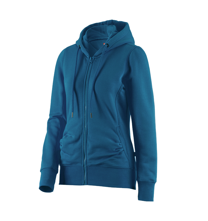Shirts, Pullover & more: e.s. Hoody sweatjacket poly cotton, ladies' + atoll 1