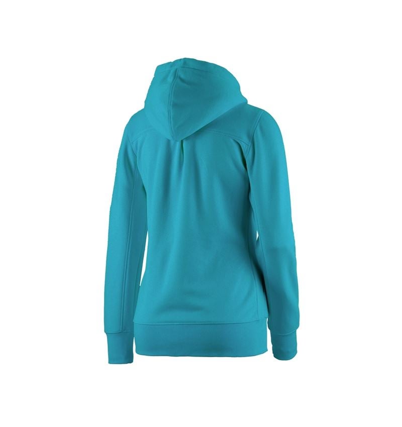 Shirts, Pullover & more: e.s. Hoody sweatjacket poly cotton, ladies' + ocean 1