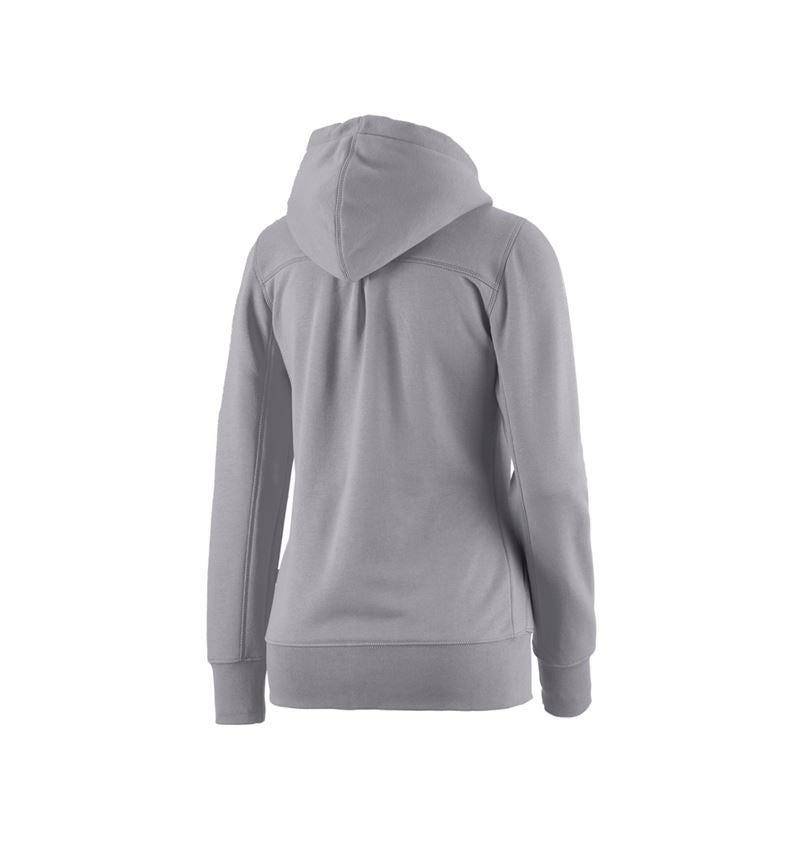 Shirts, Pullover & more: e.s. Hoody sweatjacket poly cotton, ladies' + platinum 1