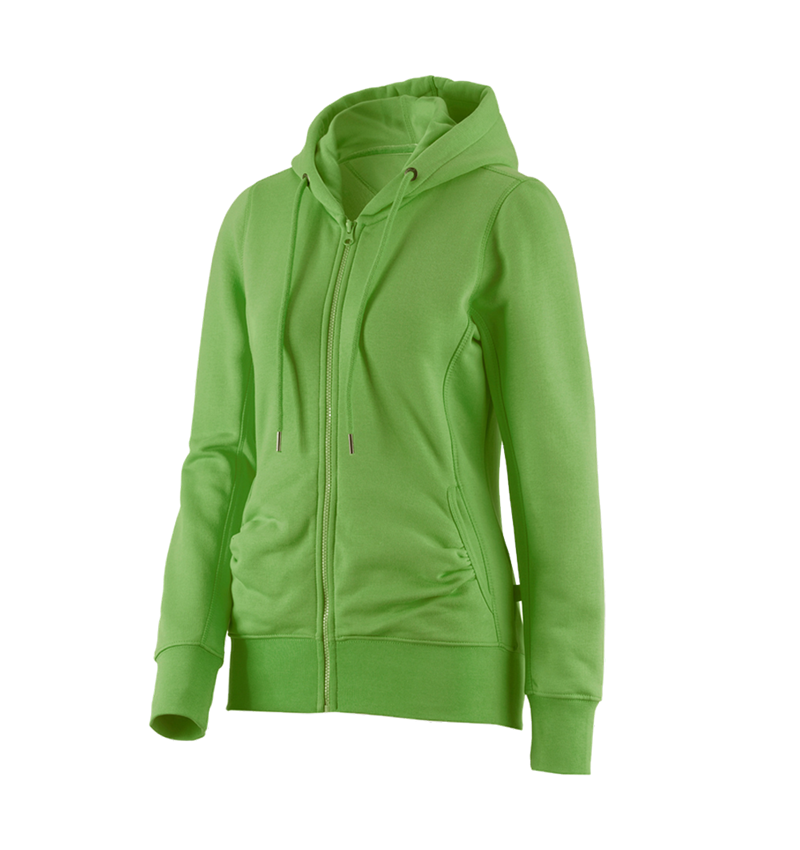 Topics: e.s. Hoody sweatjacket poly cotton, ladies' + seagreen 1