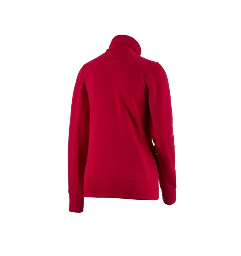 Topics: e.s. Sweat jacket poly cotton, ladies' + fiery red 2