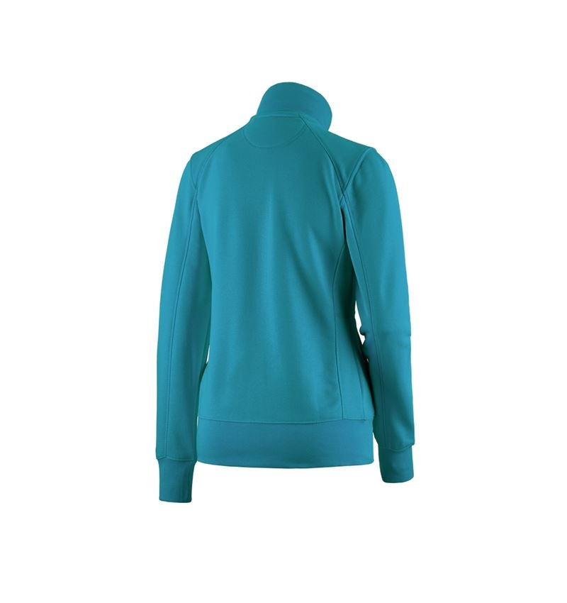 Shirts, Pullover & more: e.s. Sweat jacket poly cotton, ladies' + ocean 1