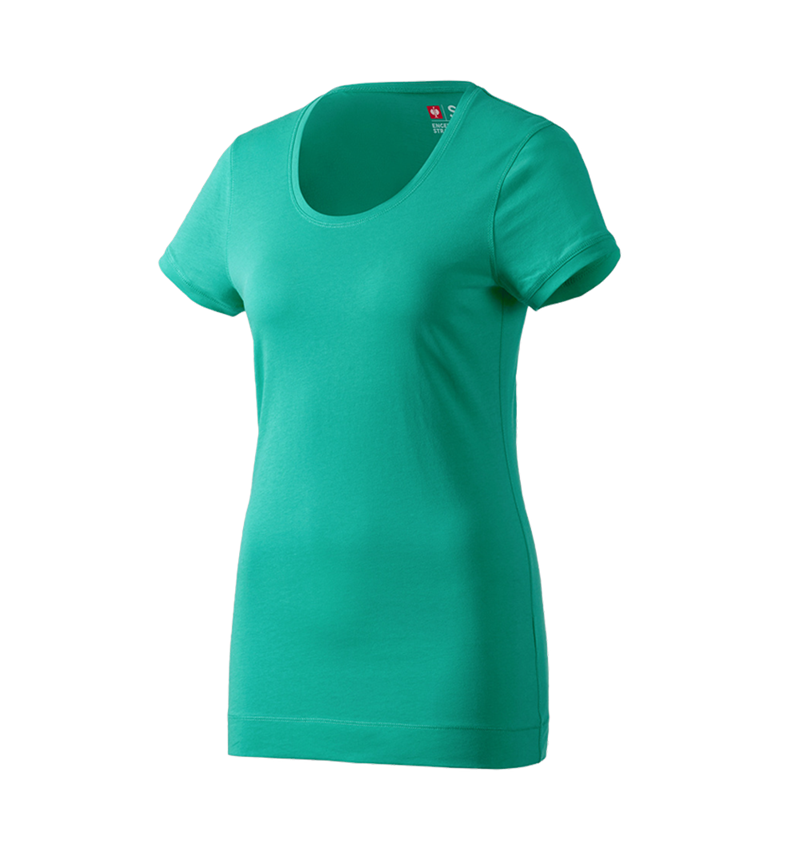 Shirts, Pullover & more: e.s. Long shirt cotton, ladies' + lagoon 1