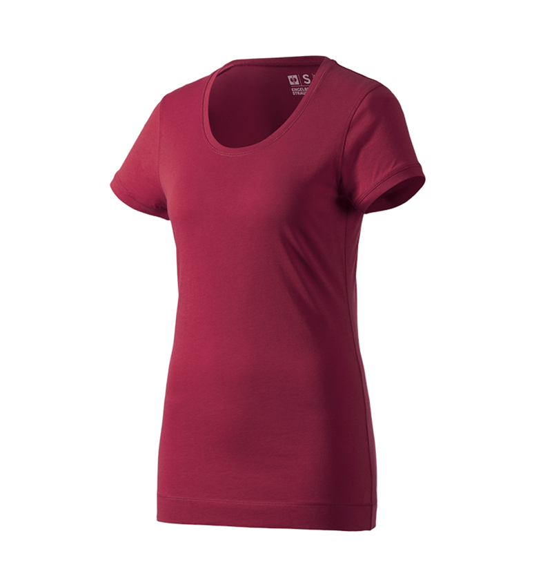 Shirts, Pullover & more: e.s. Long shirt cotton, ladies' + bordeaux 1