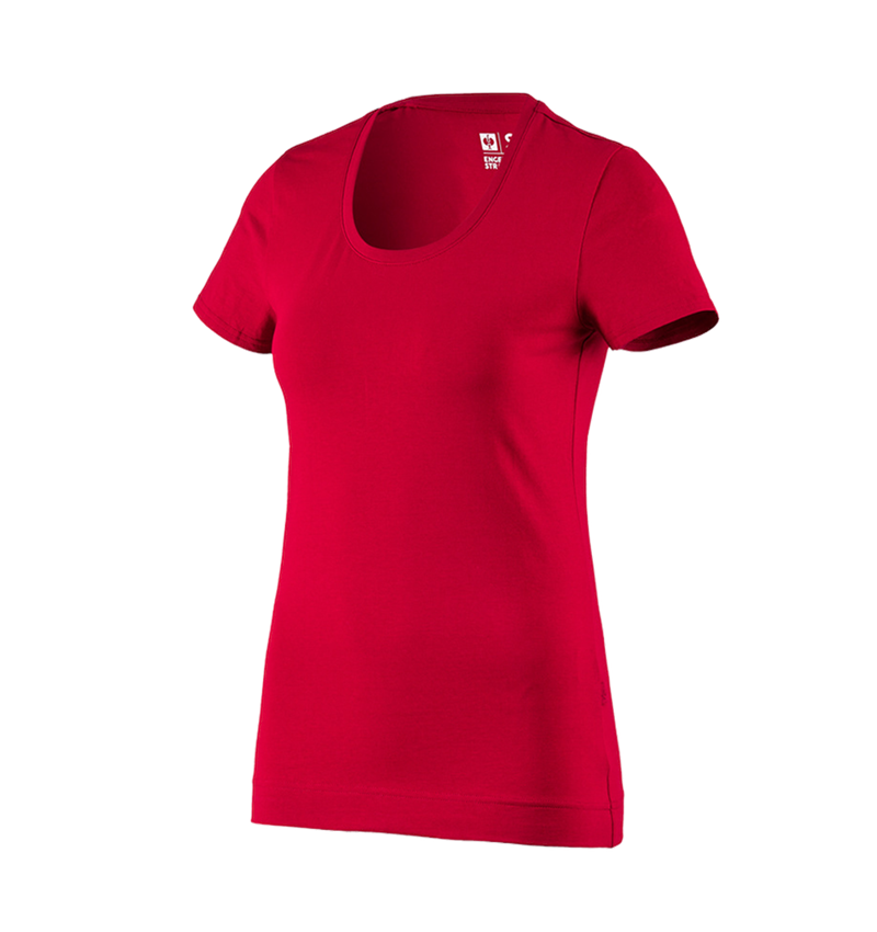 Topics: e.s. T-shirt cotton stretch, ladies' + fiery red 2
