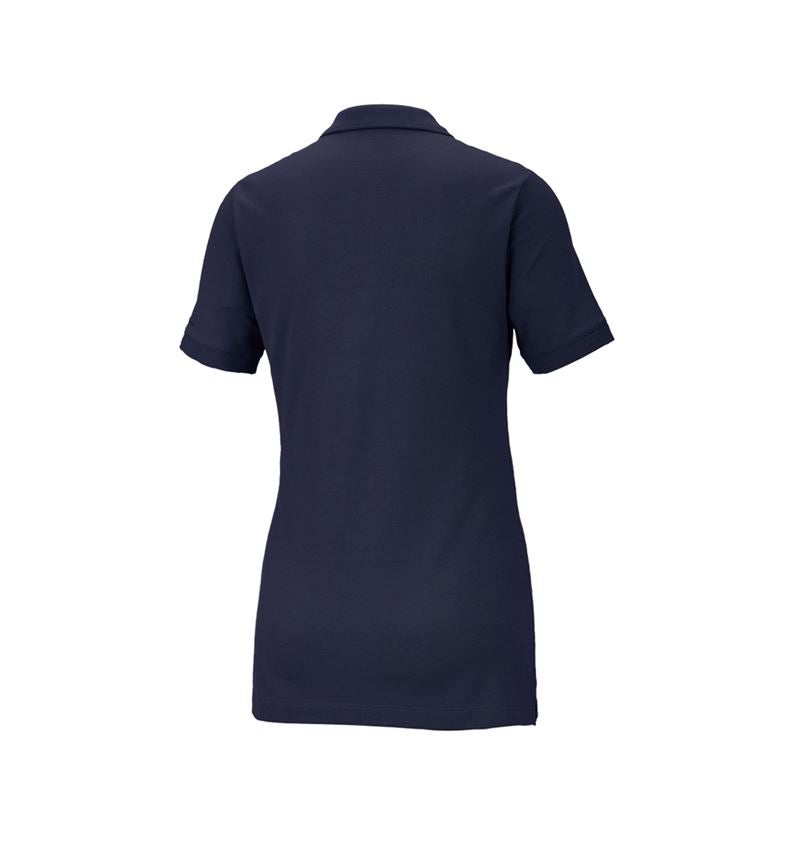 Plumbers / Installers: e.s. Pique-Polo cotton stretch, ladies' + navy 3