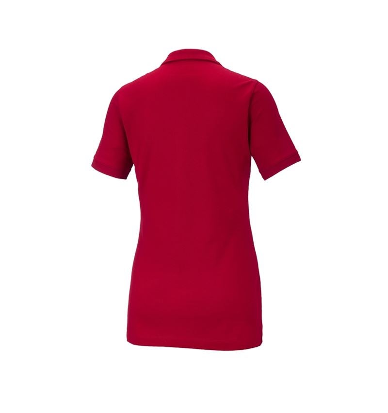 Shirts, Pullover & more: e.s. Pique-Polo cotton stretch, ladies' + fiery red 3