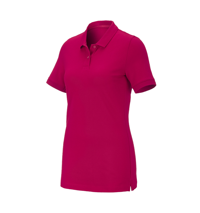 Plumbers / Installers: e.s. Pique-Polo cotton stretch, ladies' + berry 2