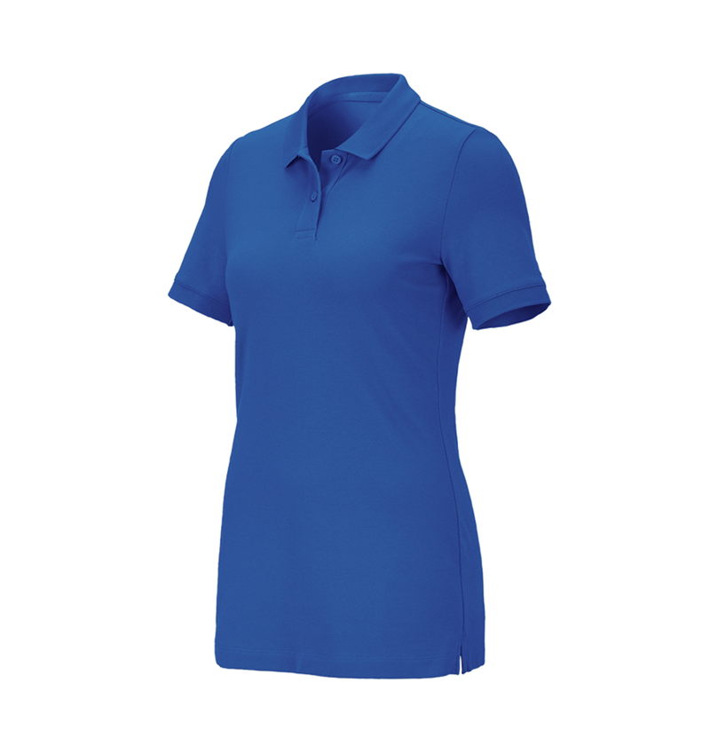 Plumbers / Installers: e.s. Pique-Polo cotton stretch, ladies' + gentianblue 2
