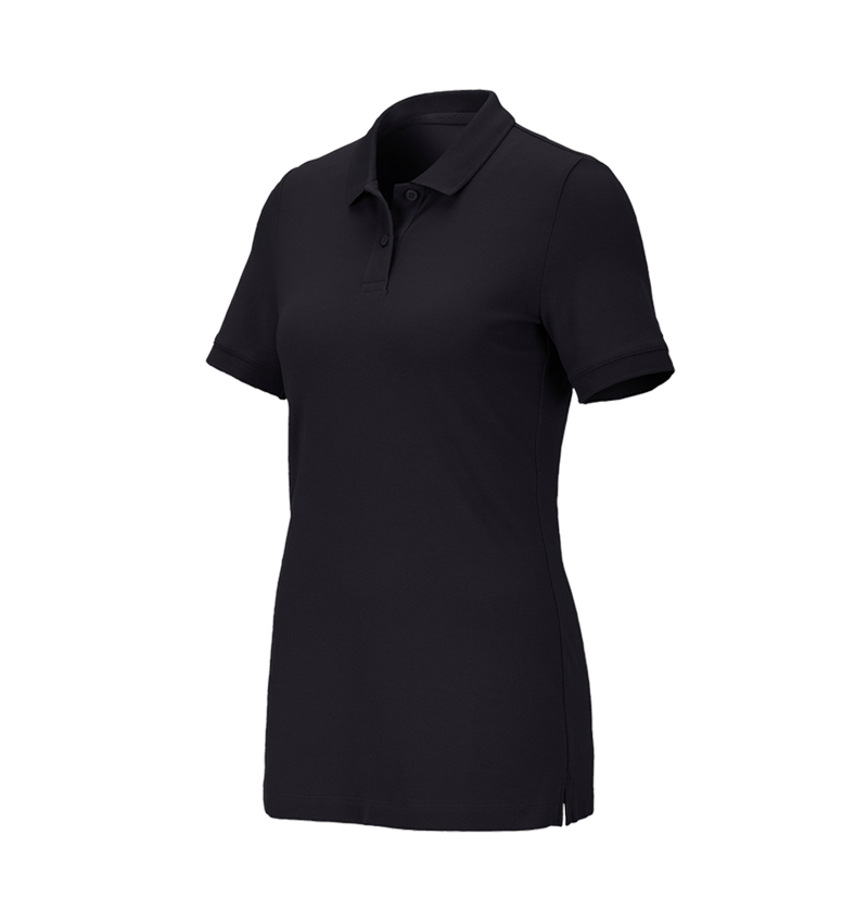 Plumbers / Installers: e.s. Pique-Polo cotton stretch, ladies' + black 2