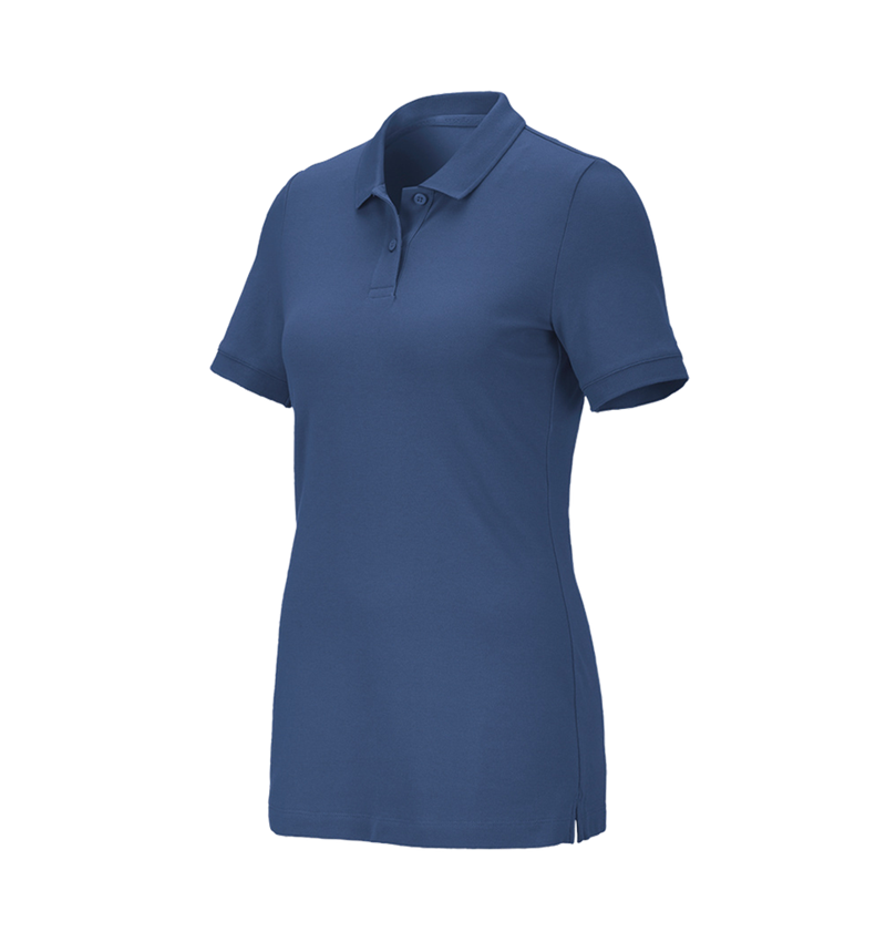 Plumbers / Installers: e.s. Pique-Polo cotton stretch, ladies' + cobalt 2