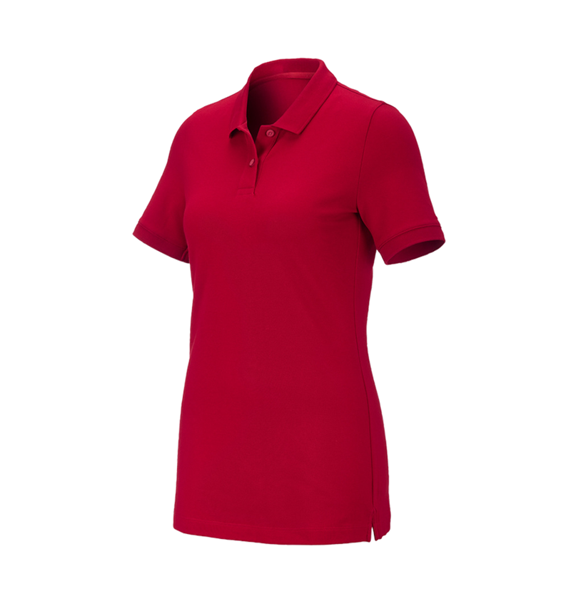 Shirts, Pullover & more: e.s. Pique-Polo cotton stretch, ladies' + fiery red 2