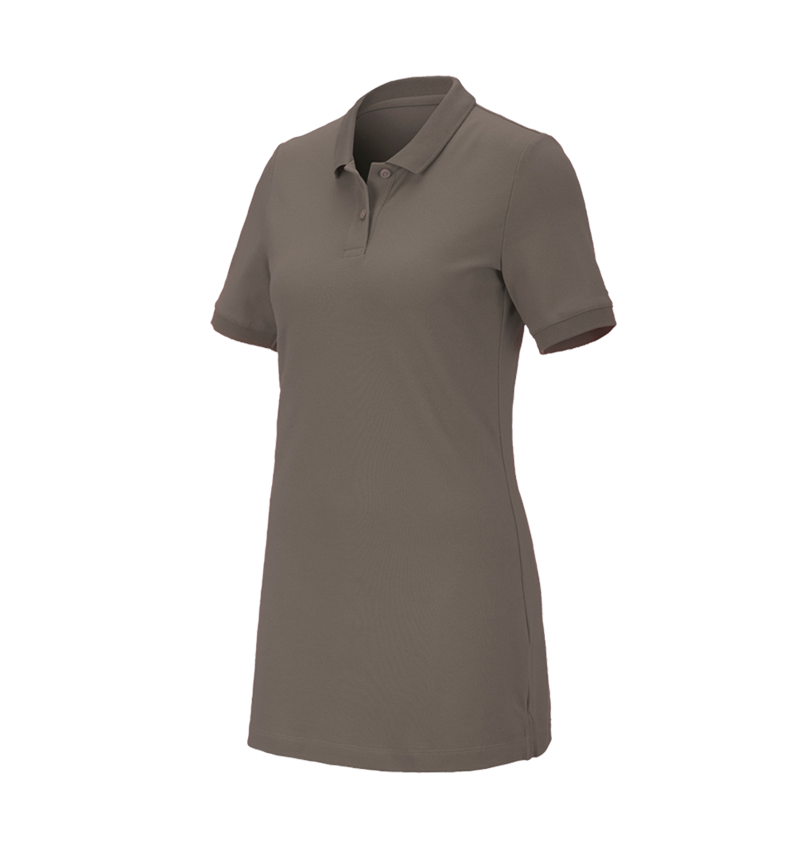 Shirts, Pullover & more: e.s. Pique-Polo cotton stretch, ladies', long fit + stone 2