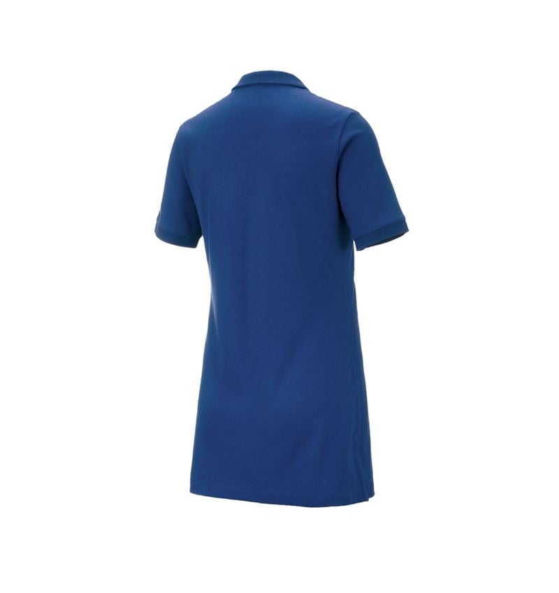 Shirts, Pullover & more: e.s. Pique-Polo cotton stretch, ladies', long fit + alkaliblue 3
