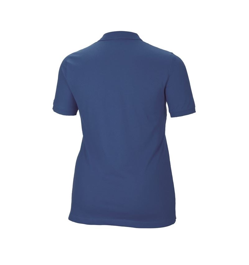 Shirts, Pullover & more: e.s. Pique-Polo cotton stretch, ladies', plus fit + cobalt 3
