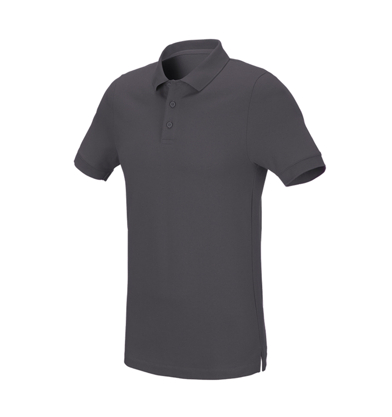 Plumbers / Installers: e.s. Pique-Polo cotton stretch, slim fit + anthracite 2