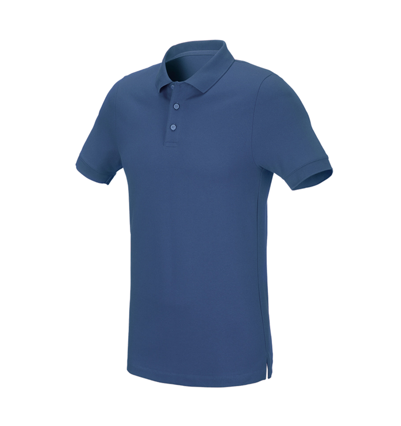 Plumbers / Installers: e.s. Pique-Polo cotton stretch, slim fit + cobalt 2
