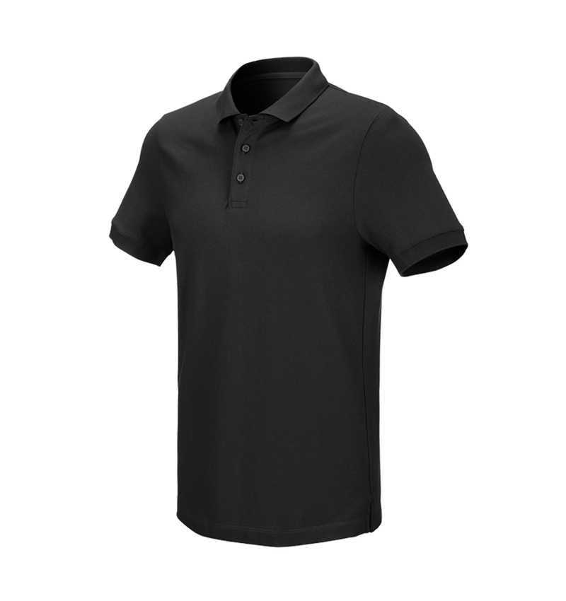 Plumbers / Installers: e.s. Pique-Polo cotton stretch + black 3