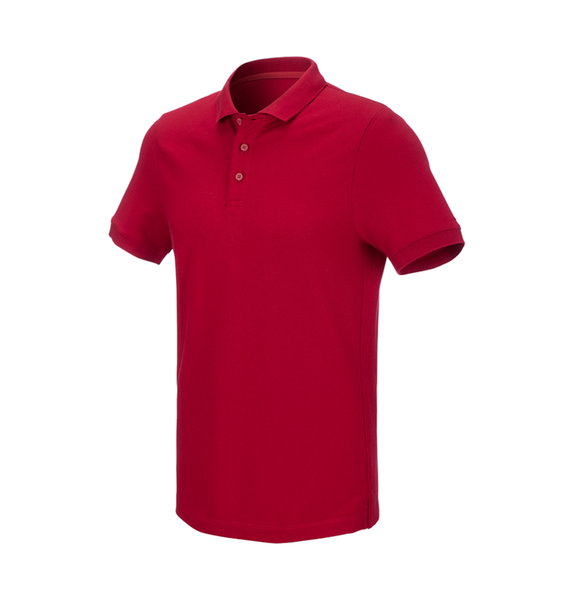 Joiners / Carpenters: e.s. Pique-Polo cotton stretch + fiery red 3