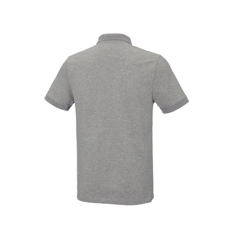 Shirts, Pullover & more: e.s. Pique-Polo cotton stretch + grey melange 3