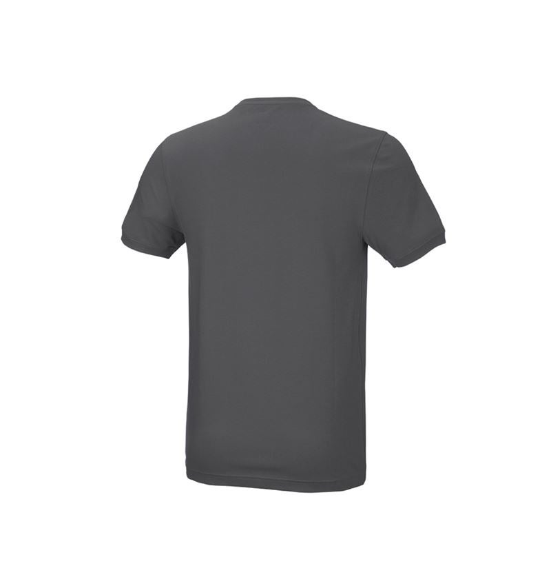 Topics: e.s. T-shirt cotton stretch, slim fit + anthracite 3