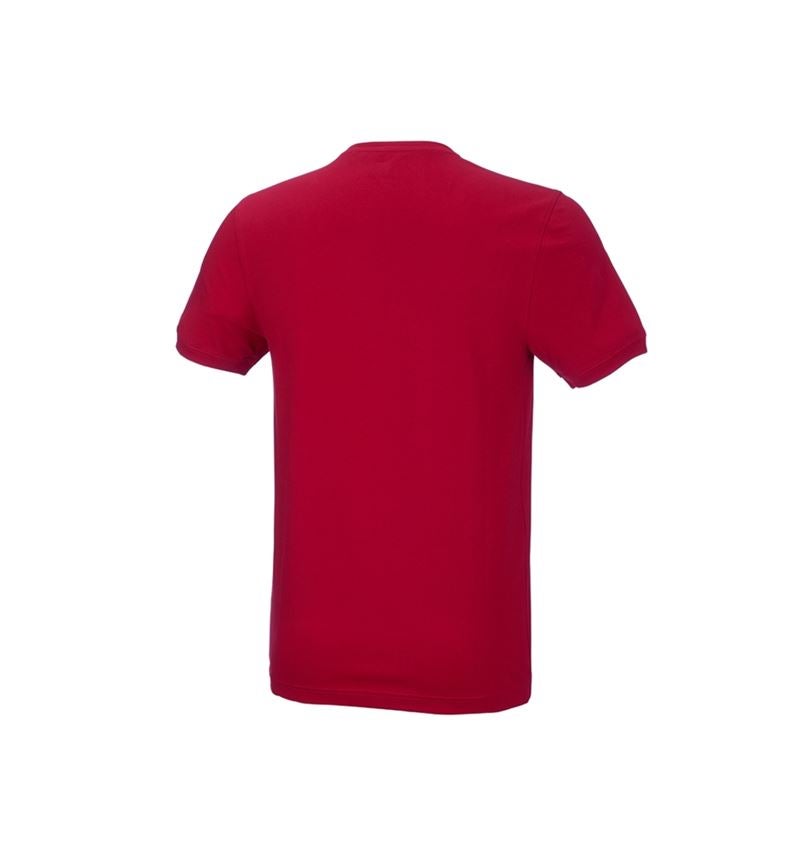 Shirts, Pullover & more: e.s. T-shirt cotton stretch, slim fit + fiery red 3