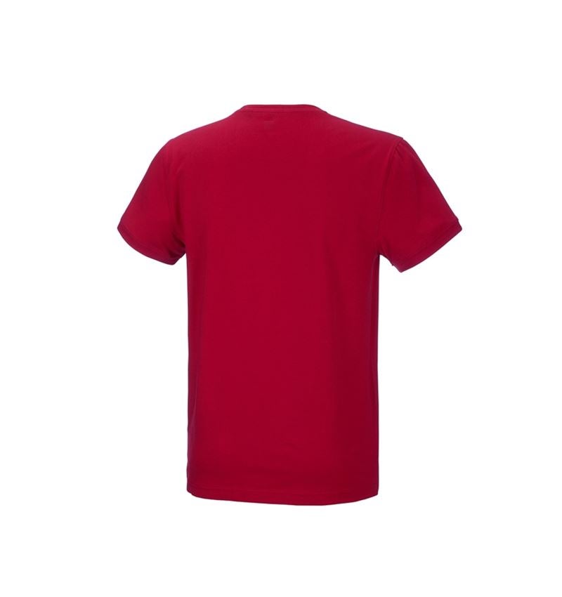 Gardening / Forestry / Farming: e.s. T-shirt cotton stretch + fiery red 3