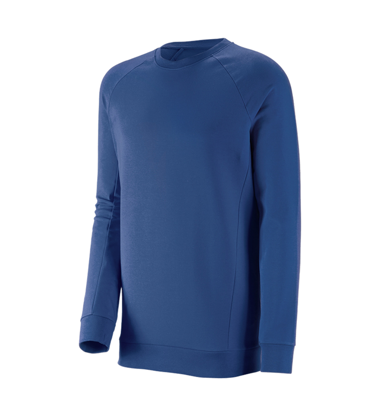 Shirts, Pullover & more: e.s. Sweatshirt cotton stretch, long fit + alkaliblue 2