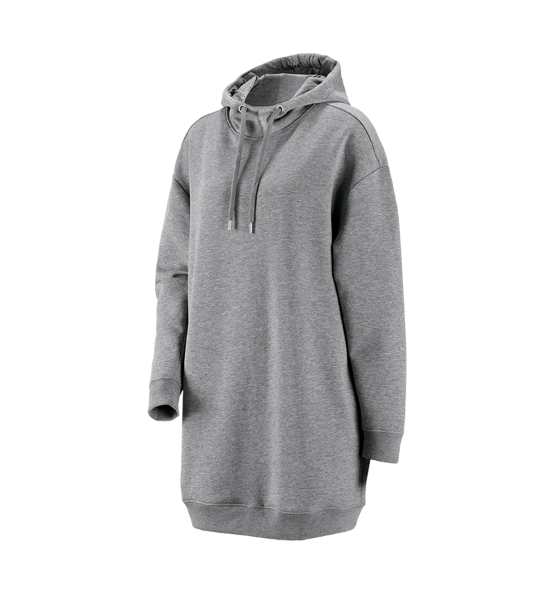 Plumbers / Installers: e.s. Oversize hoody sweatshirt poly cotton, ladies + grey melange 1