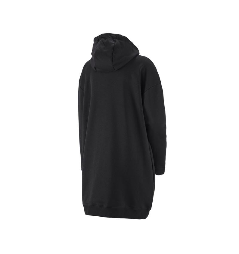 Shirts, Pullover & more: e.s. Oversize hoody sweatshirt poly cotton, ladies + black 2