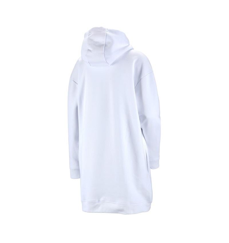 Plumbers / Installers: e.s. Oversize hoody sweatshirt poly cotton, ladies + white 2