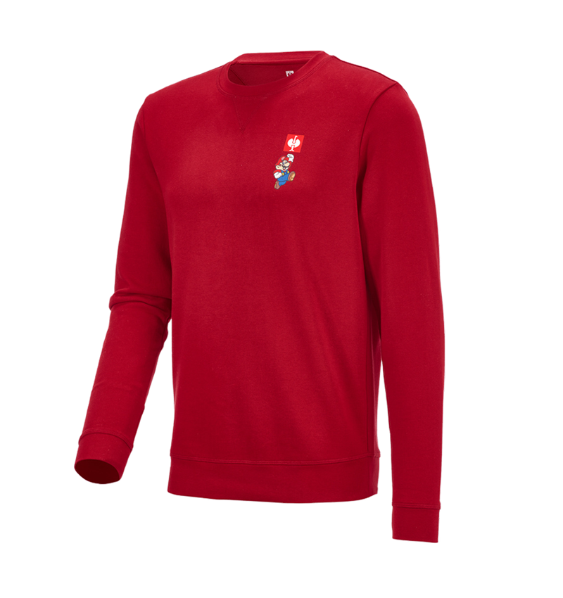 Shirts, Pullover & more: Super Mario Sweatshirt, men's + fiery red 2