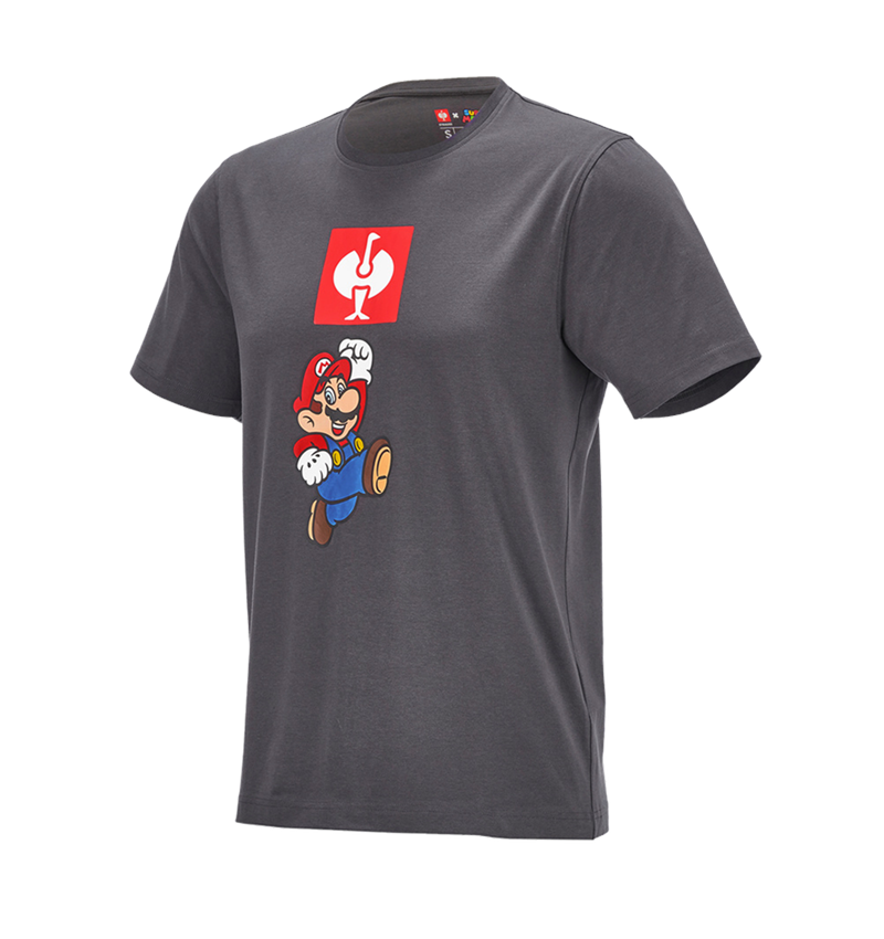 Shirts, Pullover & more: Super Mario T-Shirt, men's + anthracite 2