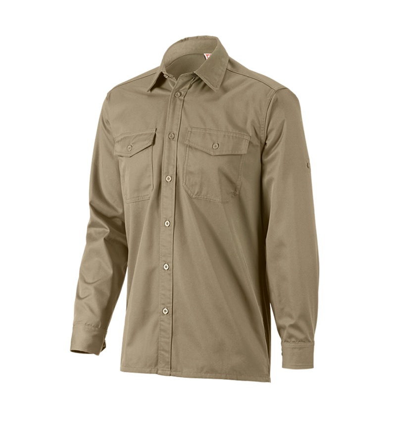 Shirts, Pullover & more: Work shirt e.s.classic, long sleeve + khaki