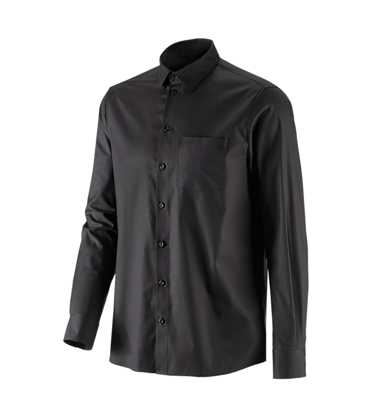 Topics: e.s. Business shirt cotton stretch, comfort fit + black 4