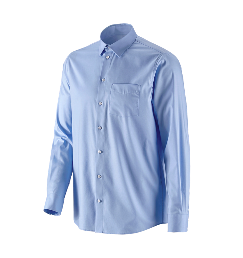 Topics: e.s. Business shirt cotton stretch, comfort fit + frostblue 4