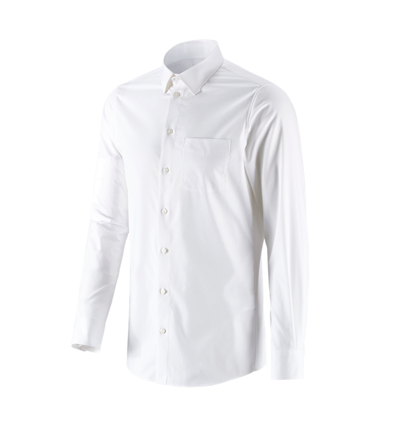 Shirts, Pullover & more: e.s. Business shirt cotton stretch, slim fit + white 4