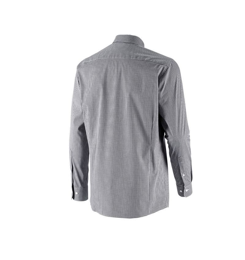 Topics: e.s. Business shirt cotton stretch, regular fit + black checked 5