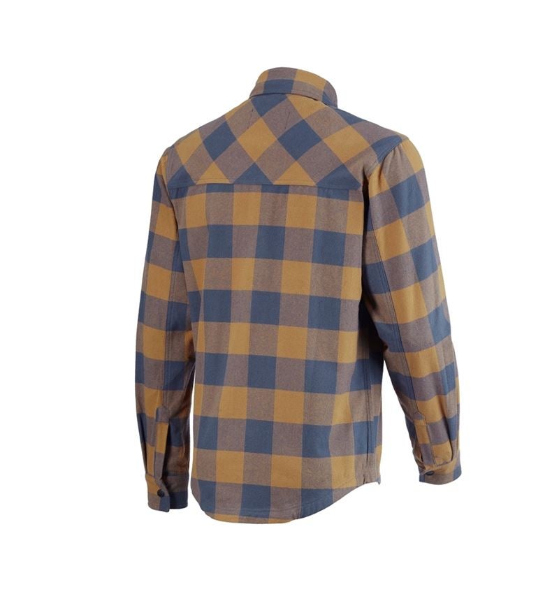 Topics: Check shirt e.s.iconic + almondbrown/oxidblue 5