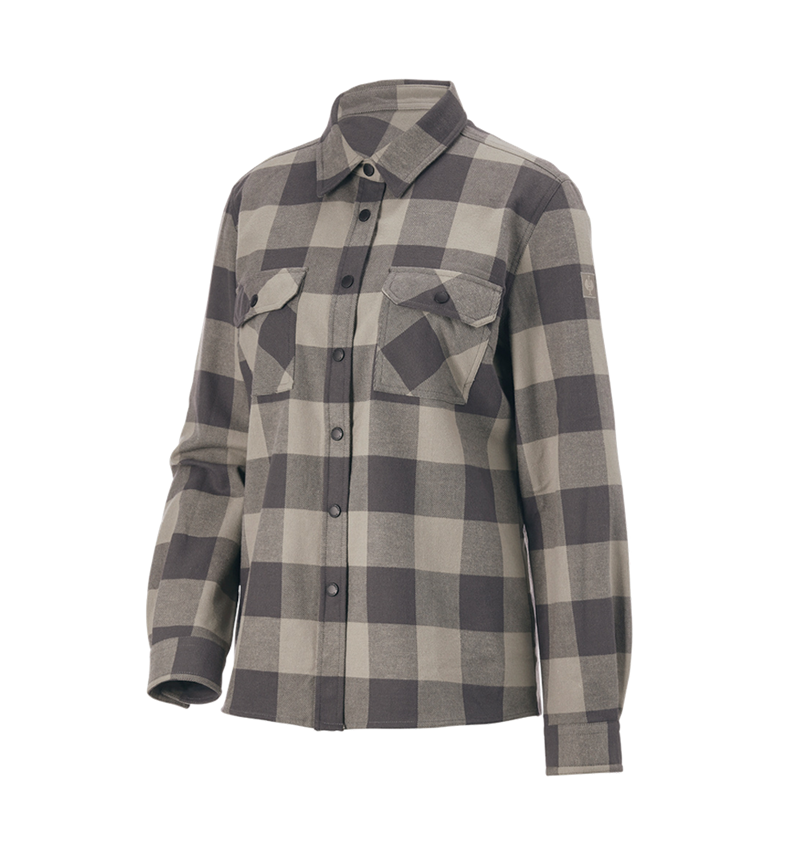 Shirts, Pullover & more: Check shirt e.s.iconic, ladies' + dolphingrey/carbongrey 6